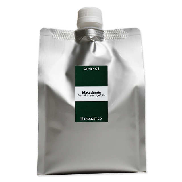 マカデミアナッツオイル［未精製］ 1000ml （※アルミパック入り