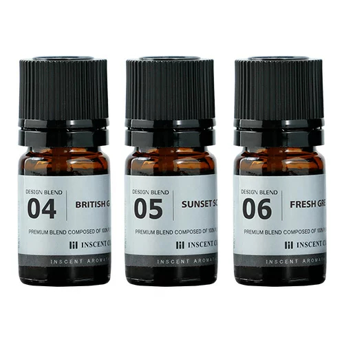 [デザインブレンド] 3本セット 各5ml (アソート2) ブレンド 精油 エッセンシャルオイル アロマ インセント メール便 (追跡番号付き) 代金引換不可