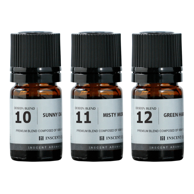 [デザインブレンド] 3本セット 各5ml (アソート4) ブレンド 精油 エッセンシャルオイル アロマ インセント メール便 (追跡番号付き) 代金引換不可