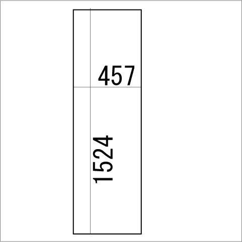 板鏡　ミラー　1524×457