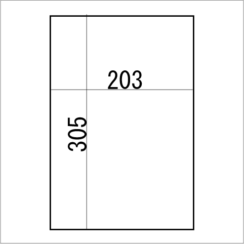 板鏡　ミラー　305×203