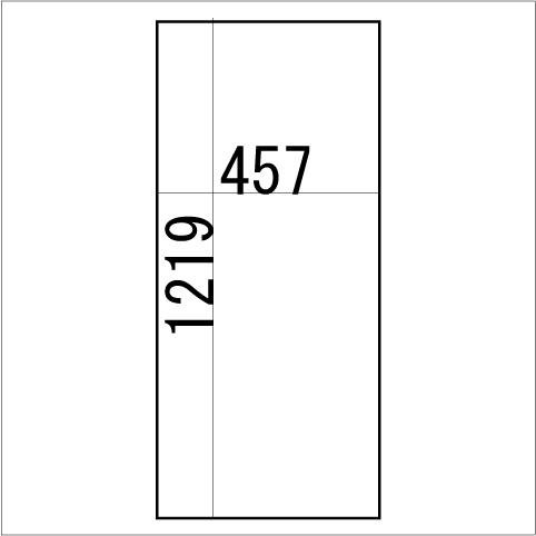 板鏡　ミラー　1219×457