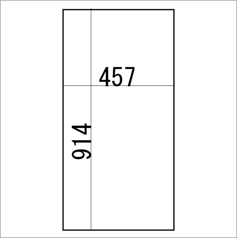 板鏡　ミラー　914×457