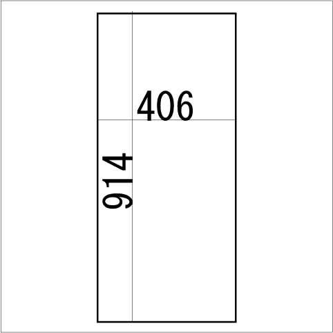 板鏡　ミラー　914×406