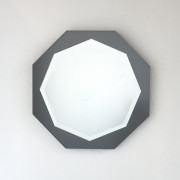 8MIR 八角ペアミラー 壁掛け ウォール 裏面べニア 5ミリ厚ミラー使用 サイズH300mm×W300mm（日本製）