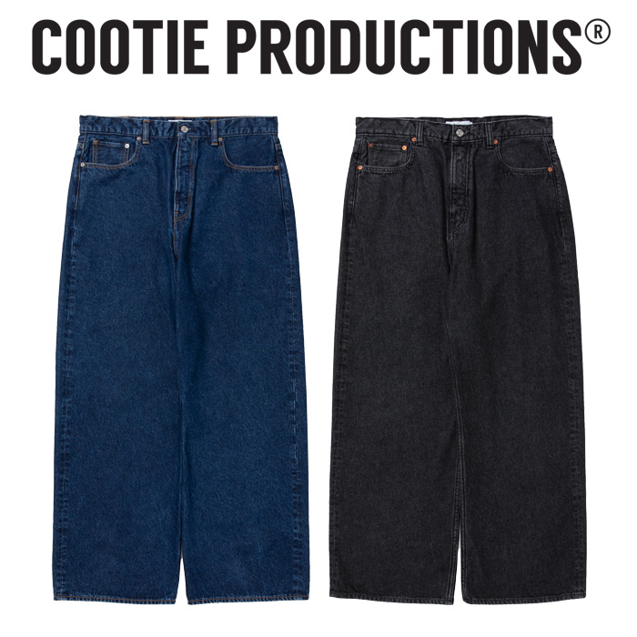 COOTIE(クーティー) 　 12.5oz Denim 5 Pocket Square Leg Pants(Fade) 　【COOTIE】【CTE-25A114】【12.5オンス デニム ストレート 