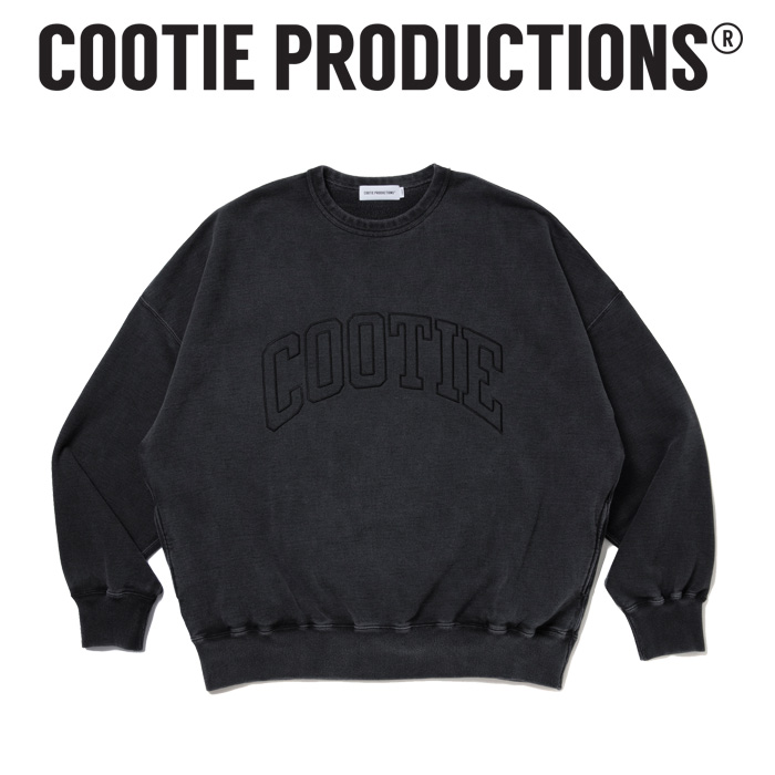 COOTIE (クーティー)　 Pigment Dyed Open End Yarn Sweat Crew 　【オープンエンドヤーン オーバーサイズ クルーネック スウェット