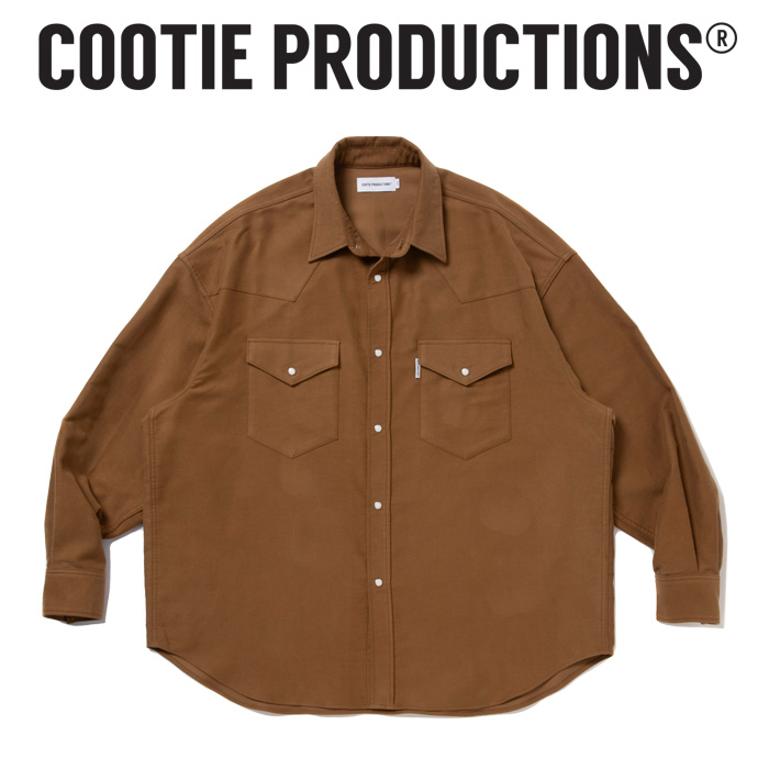 COOTIE (クーティー) 　 Moleskin Western L/S Shirt 　【COOTIE】【CTE-25A404】【モールスキン ウエスタン シャツ】【COOTIE PRODU
