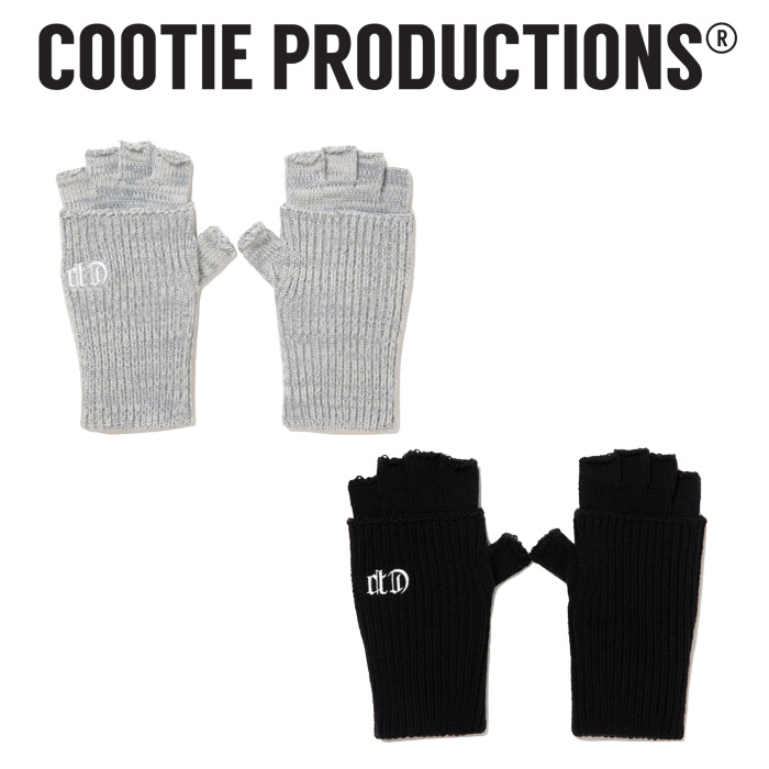 COOTIE (クーティー) Knit Cuffed Fingerless Glove 　【CTE-25A526】【ニット フィンガーレス グローブ】【COOTIE PRODUCTIONS クー