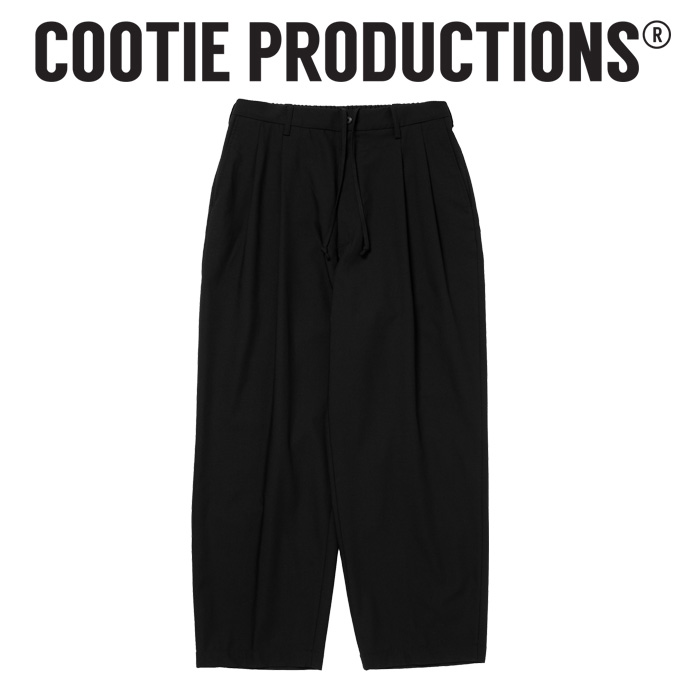 COOTIE(クーティー) 　 T/W Twill 2 Tuck Wide Easy Trousers 　【COOTIE】【CTE-26S106】【2タック ワイド イージー パンツ】【COOT