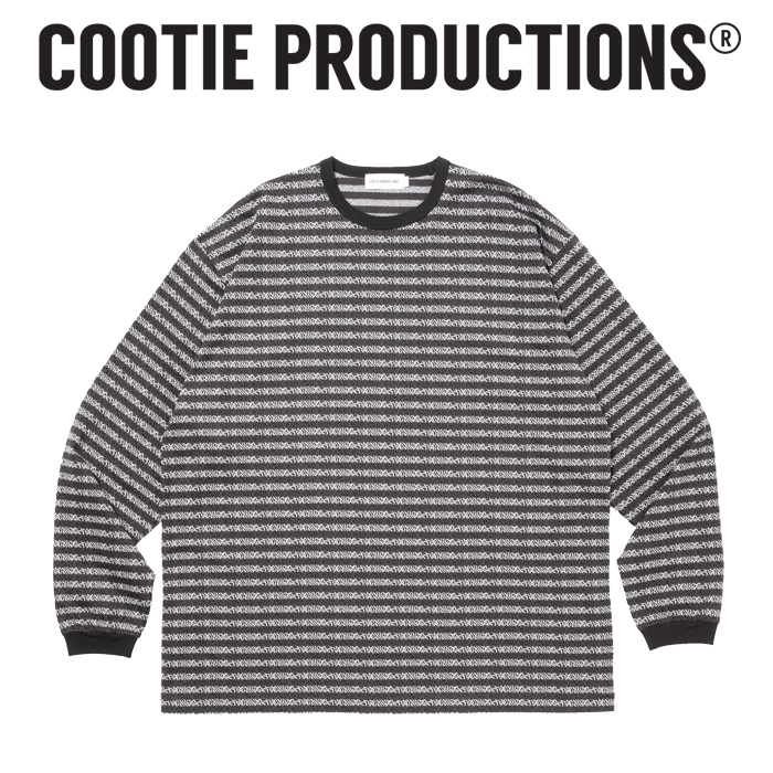 COOTIE (クーティー)　 Supima Jacquard Border L/S Tee 　【CTE-26S329】【スーピマ ジャガード ボーダー ロングスリーブ TEEシャツ