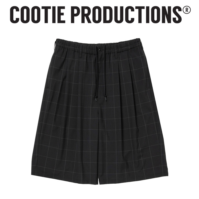 COOTIE(クーティー) 　 T/W 2 Tuck Easy Shorts 　【CTE-26S103-CHECK】【2タック イージー ショーツ パンツ】【COOTIE】【COOTIE PR