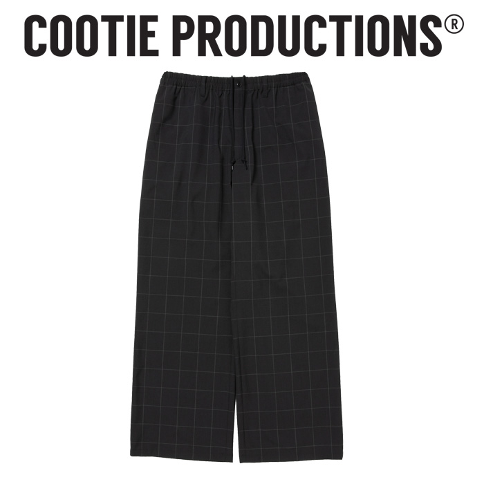COOTIE(クーティー) 　 T/W Square Leg Easy Pants (CHECK)　【CTE-26S102-CHECK】【ワイド イージー パンツ】【COOTIE】【COOTIE PR