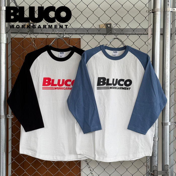 BLUCO (ブルコ)　RAGLAN 3/4 TEE -BWG-　【ラグランTシャツ】【151-12-010】【2025 SPRING コレクション 新作】