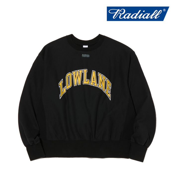 RADIALL ラディアル 　LOWLANE - CREW NECK SWEATSHIRT L/S　 【クルーネックスウェット】【2024 AUTUMN＆WINTER COLLECTION】【RAD-