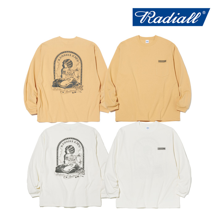 RADIALL ラディアル 　 SHAKEDOWN BOULEVARD - CREW NECK T-SHIRT L/S 　 【ロングスリーブTシャツ】【2024 AUTUMN＆WINTER COLLECTI
