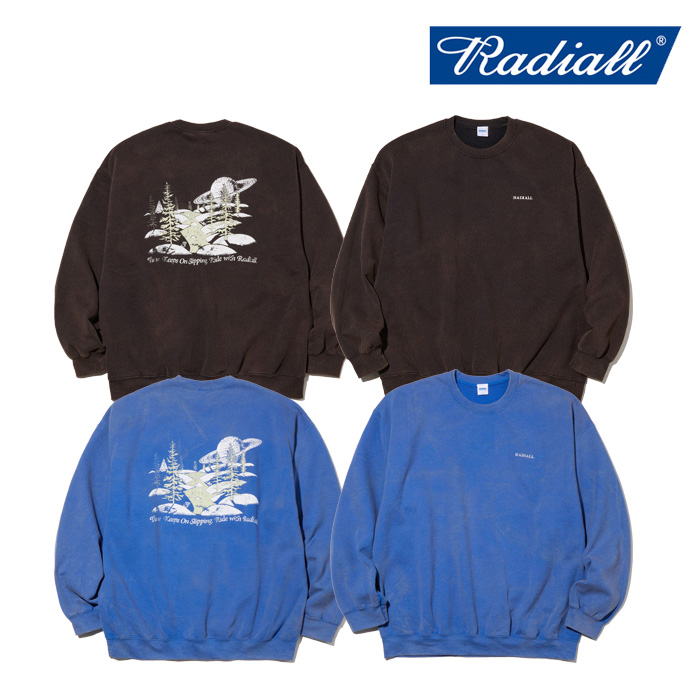 RADIALL ラディアル 　GALAXIAN - CREW NECK SWEATSHIRT L/S　 【スウェット】【2025 AUTUMN & WINTER】【RAD-25AW-CUT015】【インタ