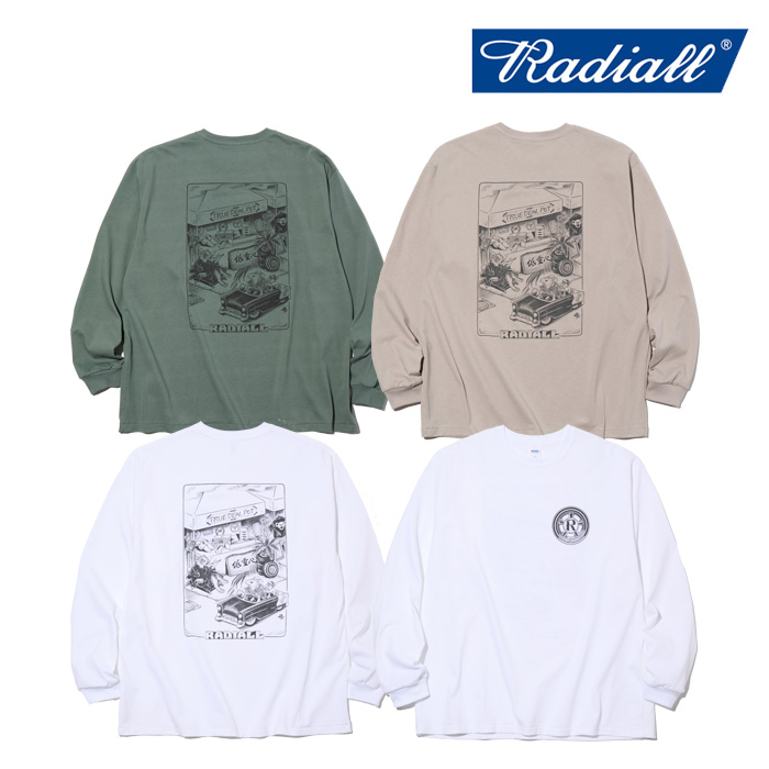 RADIALL ラディアル 　CHOJU GIGA - CREW NECK T-SHIRT L/S　 【ロンT Tシャツ 長袖】【2025 AUTUMN & WINTER】【RAD-25AW-CUT020】