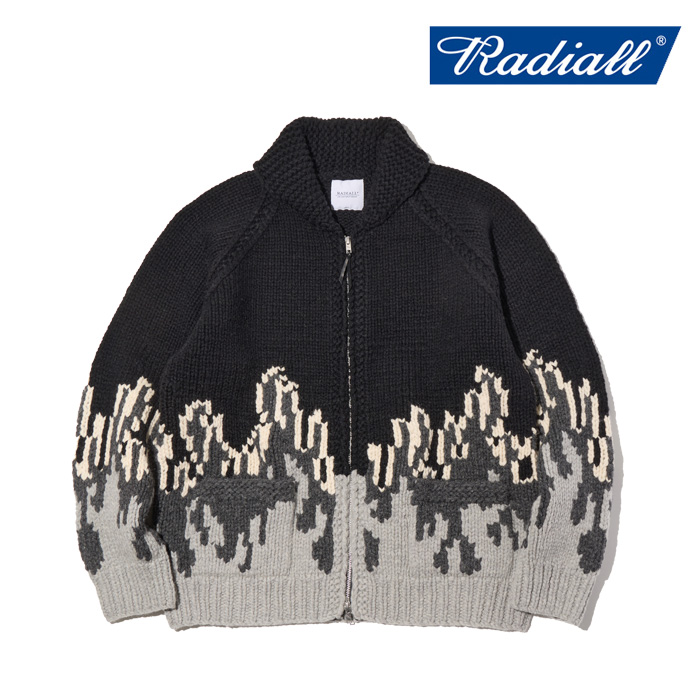 RADIALL ラディアル 　SIERRA - ZIP UP COWICHAN SWEATER　 【カウチンジャケット】【2025 AUTUMN & WINTER 新作】【RAD-25AW-JK006