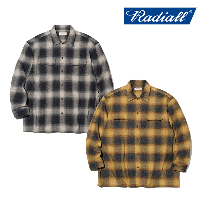 RADIALL ラディアル 　SHORE - OPEN COLLARED SHIRT L/S　 【シャツ 長袖】【2025 AUTUMN & WINTER】【RAD-25AW-SH005】【インタープ