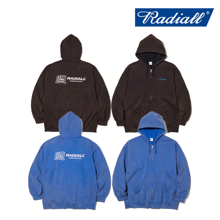 RADIALL ラディアル 　LOWLANE - ZIP UP HOODIE　 【フーディ パーカー】【2025 MID SUMMER EXHIBITION】【RAD-25MS-CUT009】【イン