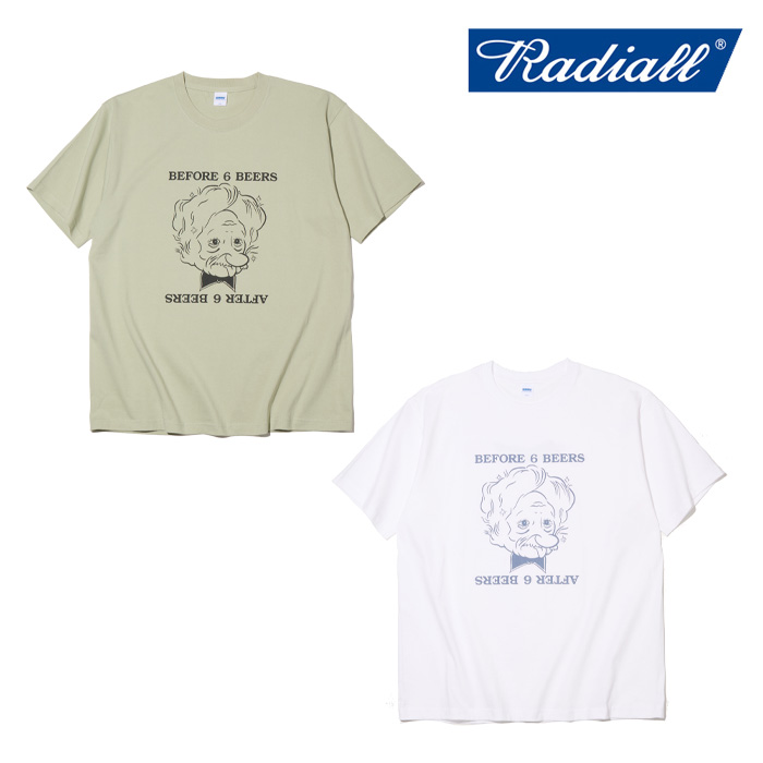 RADIALL ラディアル 　AFTER BEER - CREW NECK T-SHIRT S/S　 【Tシャツ 半袖】【2025 MID SUMMER EXHIBITION】【RAD-25MS-TEE003】