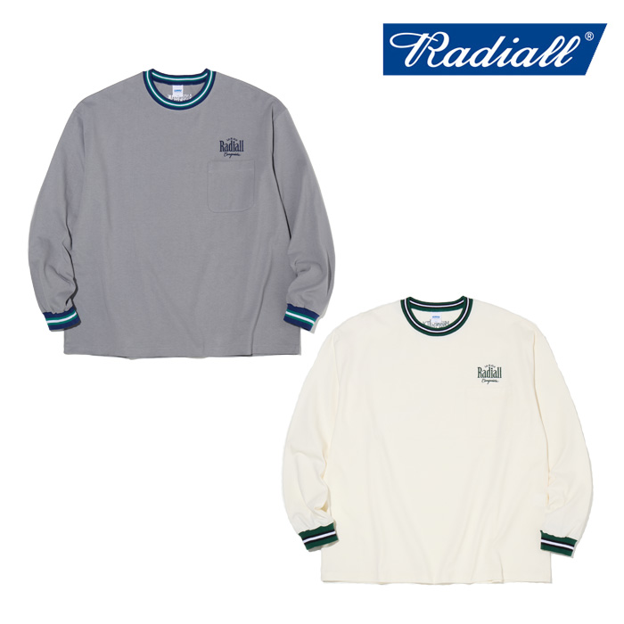 RADIALL ラディアル 　 COLLEGE-CREW NECK T-SHIRT L/S　 【ロングスリーブTシャツ】【2025 SPRING&SUMMER COLLECTION】【RAD-25SS-C