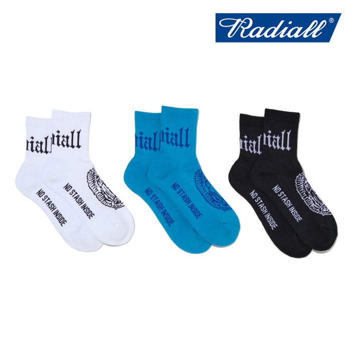 RADIALL ラディアル 　CRADLE - 1PAC SOX SHORT/DRALON　 【ショートソックス 靴下】【2025 SPRING&SUMMER COLLECTION】【RAD-25SS-P