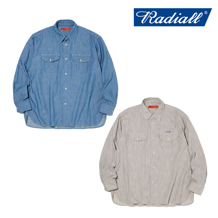 RADIALL ラディアル 　WHEELS - REGULAR COLLARED SHIRT L/S　 【ワークシャツ】【2025 SPRING&SUMMER COLLECTION】【RAD-25SS-SH004