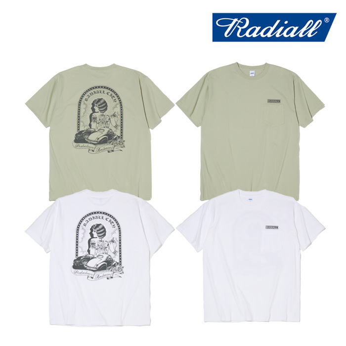 RADIALL ラディアル 　SHAKEDOWN BOULEVARD - CREW NECK T-SHIRT S/S　 【Tシャツ】【2025 SPRING&SUMMER COLLECTION】【RAD-25SS-TE