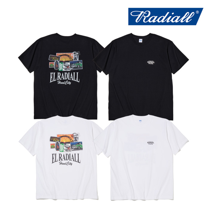 RADIALL ラディアル 　HOOD CITY - CREW NECK T-SHIRT S/S　 【Tシャツ 半袖】【2025 SPRING&SUMMER COLLECTION】【RAD-25SS-TEE012