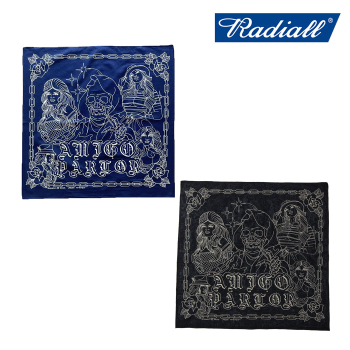 RADIALL ラディアル 　AMIGO PARLOR - BANDANA　 【バンダナ】【2026 MID SUMMER 新入荷】【RAD-ACC016】【インタープレイ INTERPLAY