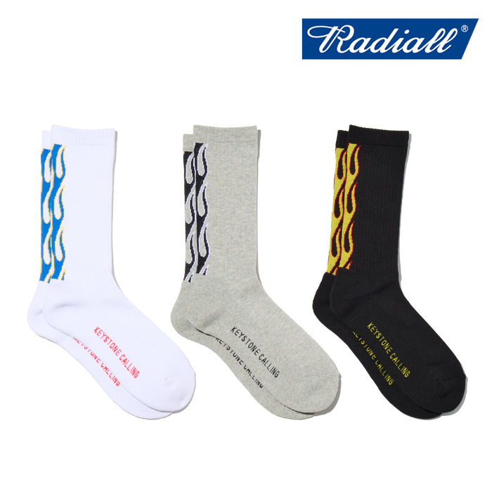 RADIALL ラディアル 　FLAMES - 1PAC SOX LONG / DRALON　 【ソックス】【2026 SPRING & SUMMER 新作】【RAD-PAC074】【インタープレ