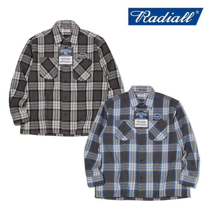 RADIALL ラディアル 　Straight Up - C.P.O. SHIRT L/S　 【C.P.Oシャツ】【2024 WINTER SPOT COLLECTION】【RAD-24AW-SPOT-STU001】