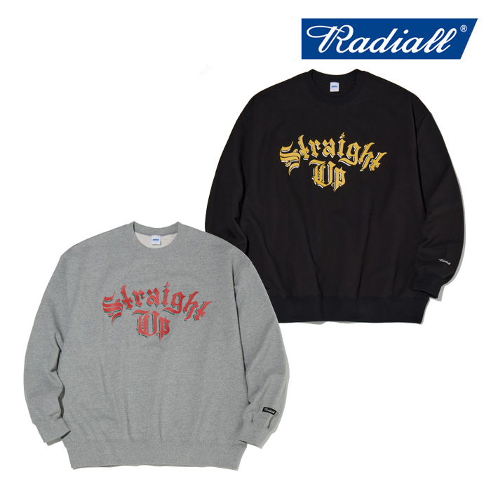 RADIALL ラディアル 　Straight Up - CREW NECK SWEATSHIRT L/S　 【クルーネックスウェット】【2024 WINTER SPOT COLLECTION】【RAD