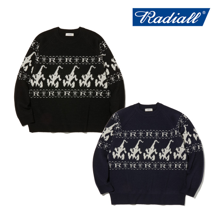 【SALE30%OFF】　RADIALL ラディアル 　HARVEST - CREW NECK SWEATER L/S　 【セーター】【2024 AUTUMN＆WINTER COLLECTION】【RAD-2