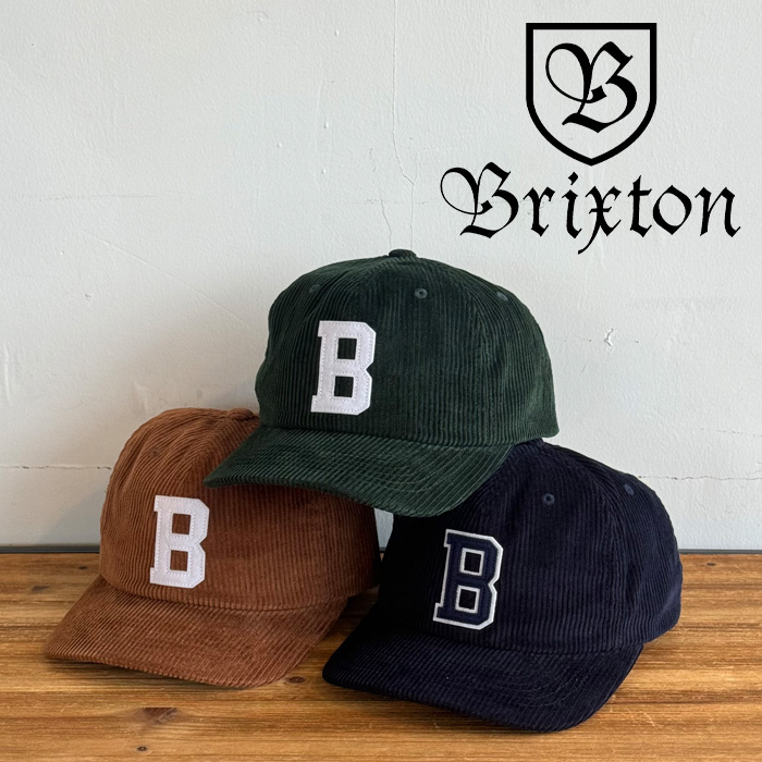 BRIXTON(ブリクストン)　BIG B MP CAP (Bison Cord)(Washed Navy Cord)(Emelald Cord)　【キャップ 帽子】【ブリクストン キャップ】