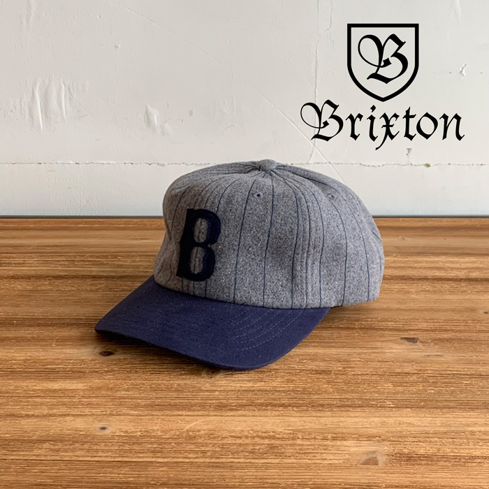 BRIXTON(ブリクストン)　BIG B MP CAP (DARK HEATHER GREY/WASHED NAVY)　【キャップ 帽子】【ブリクストン キャップ】【定番 人気 