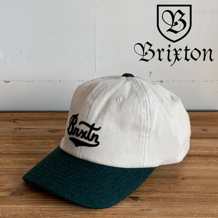 BRIXTON(ブリクストン)　BURT MP CAP (WHITECAP/SPRUCE)　【スナップバックキャップ 帽子 6パネル】　