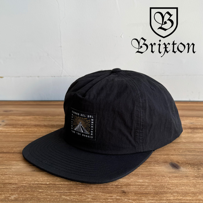 BRIXTON(ブリクストン)　DEL SOL MP SNAPBACK (BLACK)　【キャップ 帽子】【ブリクストン キャップ】【人気 シンプル】