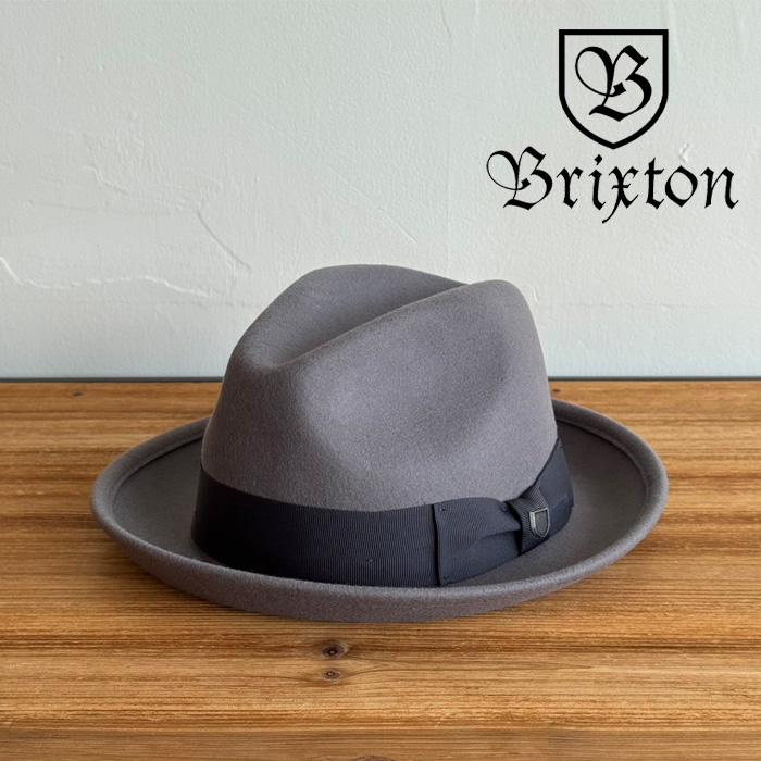 BRIXTON(ブリクストン)　HORTON CONVERTABRIM PACKABLE FEDORA　【ハット 帽子 ブリクストン パッカブル 人気 シンプル】