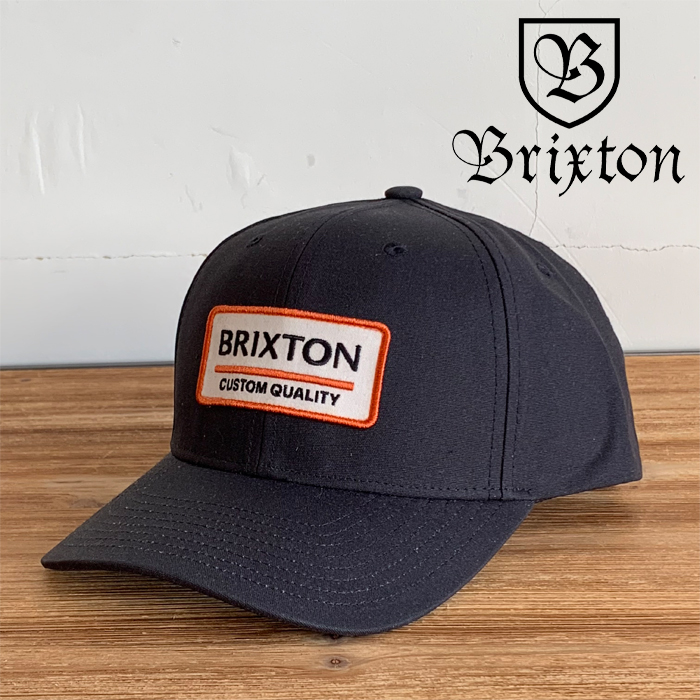 BRIXTON(ブリクストン)　PALMER PROPER X MP SNAPBACK CAP (BLACK)　【スナップバックキャップ 帽子 6パネル】　
