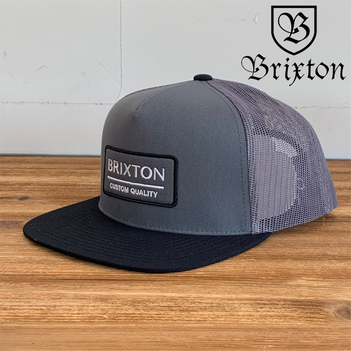 BRIXTON(ブリクストン)　PALMER PROPER MP MESH CAP (BLACK/PEBBLE)　【メッシュキャップ 帽子 5パネル】　