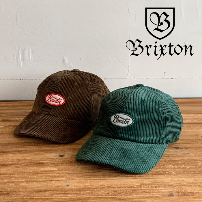 BRIXTON(ブリクストン)　PARSONS LP CAP (DSTPM)(EMERALD)　【コーデュロイ キャップ 帽子】【ブリクストン キャップ】【定番 人気 