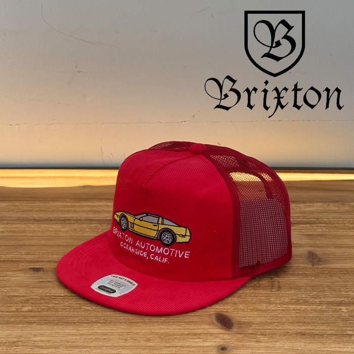 BRIXTON(ブリクストン)　RALPH NETPLUS TRUCKER HAT (RED)　【メッシュキャップ 帽子 ブリクストン キャップ】【人気 シンプル】