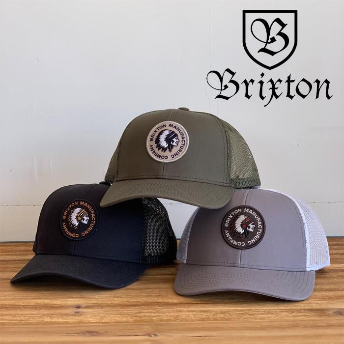 BRIXTON(ブリクストン)　RIVAL STAMP X MP MESH CAP　【メッシュキャップ 帽子】【ブリクストン キャップ】【定番 人気 シンプル】