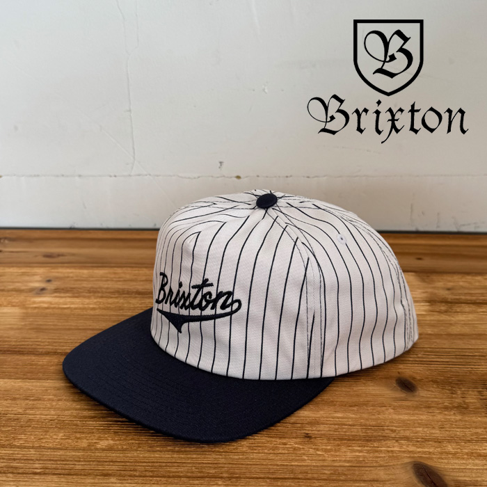 BRIXTON(ブリクストン)　THE LEAGUE MP SNAPBACK CAP (Washed Navy/Off White)　【キャップ 帽子 ブリクストン キャップ】【人気 シ