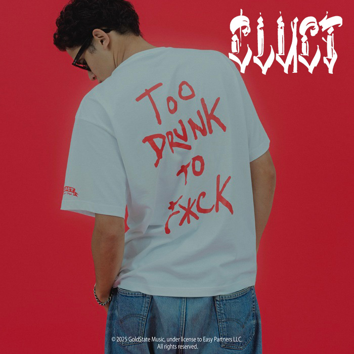 【SALE30%OFF】　CLUCT (クラクト)　TOO DRUNK TO FUCK[S/S TEE]　【Tシャツ 半袖】【#05090】【CLUCT 新作 / DEAD KENNEDYS COLLECT