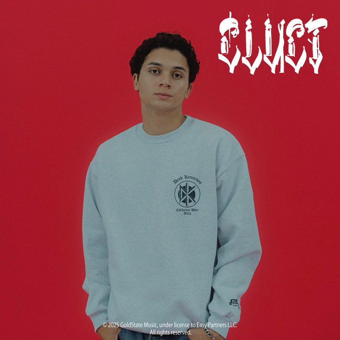 CLUCT (クラクト)　CALIFORNIA UBER ALLES[CREW SWEAT]　【クルーネック スウェット】【#05096】【CLUCT / DEAD KENNEDYS COLLECTION