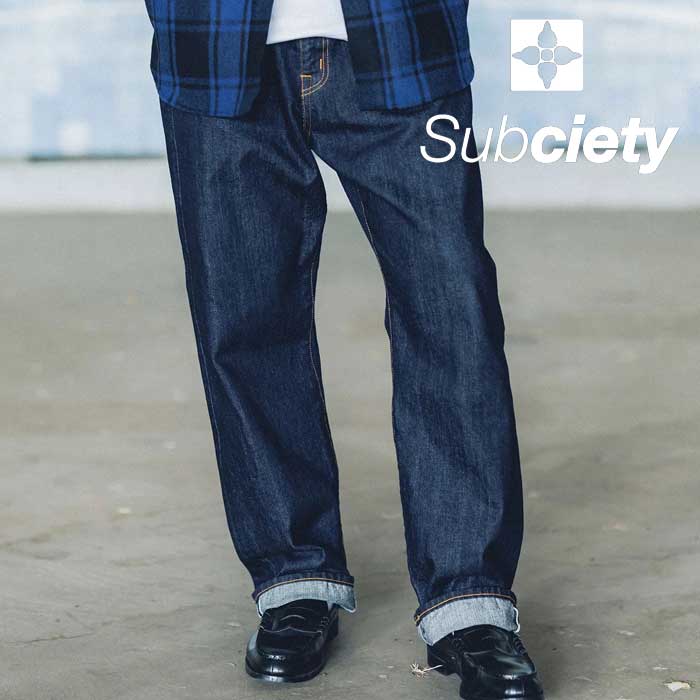 SUBCIETY (サブサエティ)　JAPAN DENIM-ONE WASH-　【デニムパンツ】【109-01055】【2024 AUTUMN&WINTER COLLECTION】【お取り寄せ商